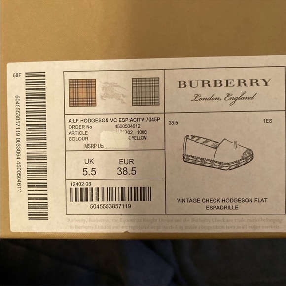 Burberry Hodgeson  flat espadrilles - Picture 8 of 8